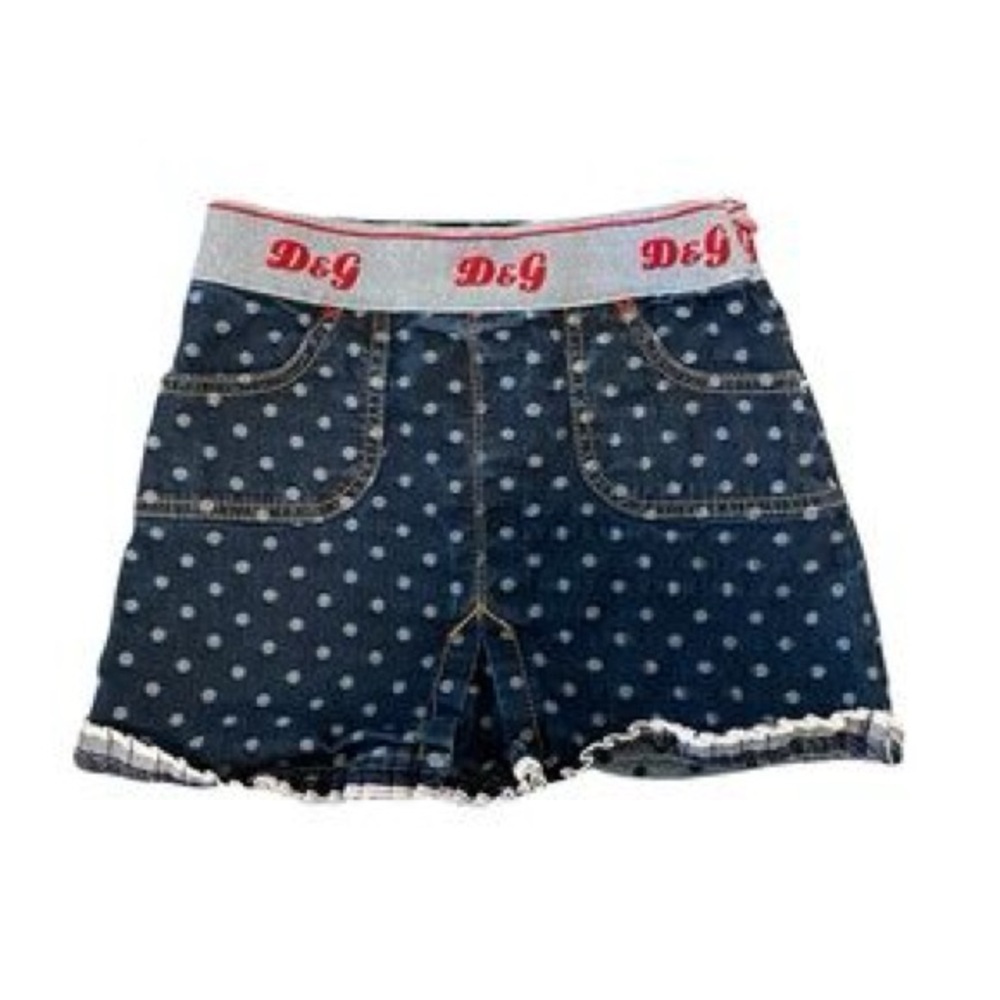 D&G Blue Polka Dot denim Skirt juniors